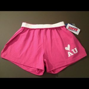 Auburn “AU” Classic SOFFE Pink Athletic Shorts NWT